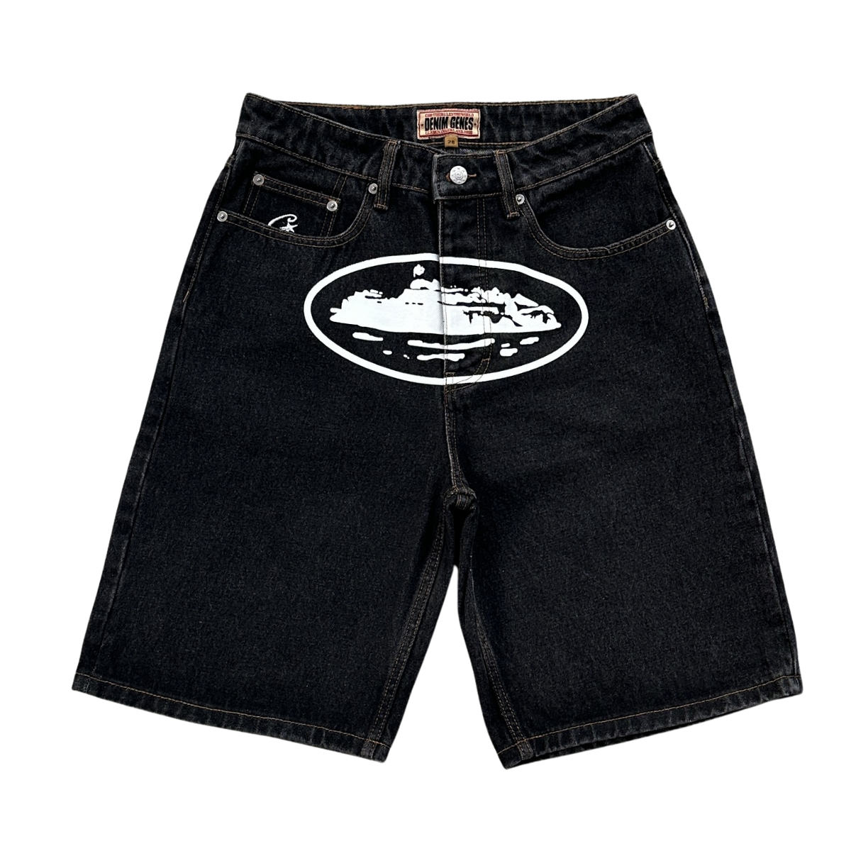 Corteiz Island Baggy Shorts-Black