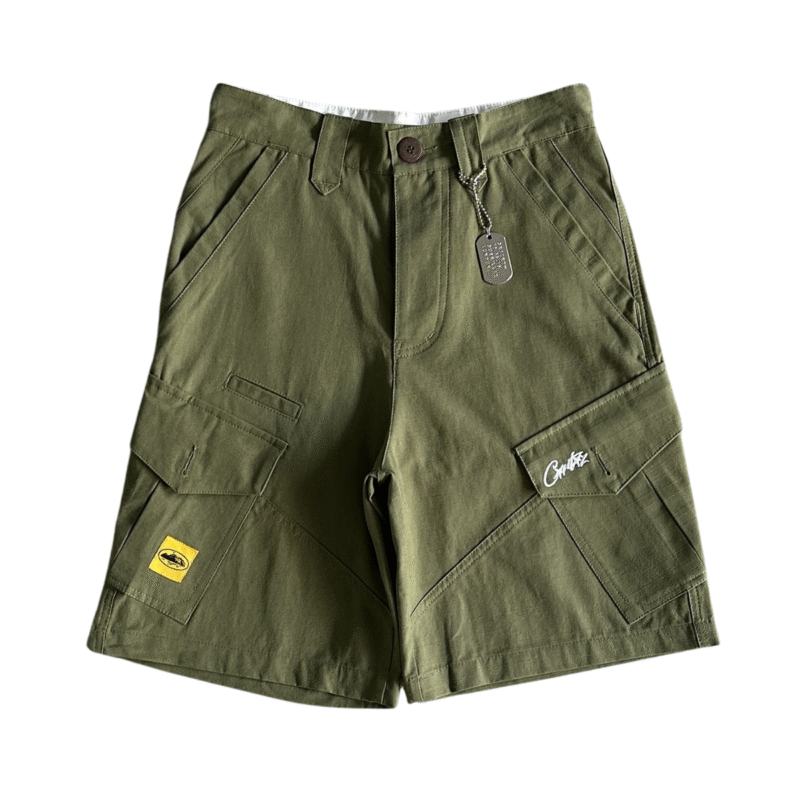 Corteiz Slant Pocket Green Shorts