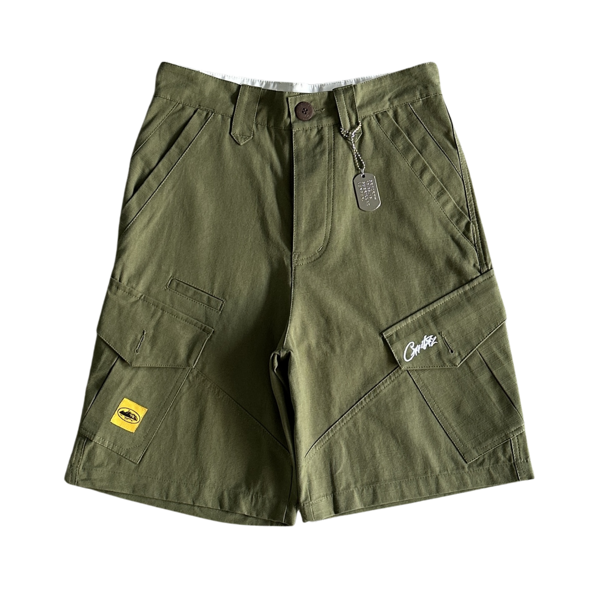 Corteiz Slant Pocket Green Shorts