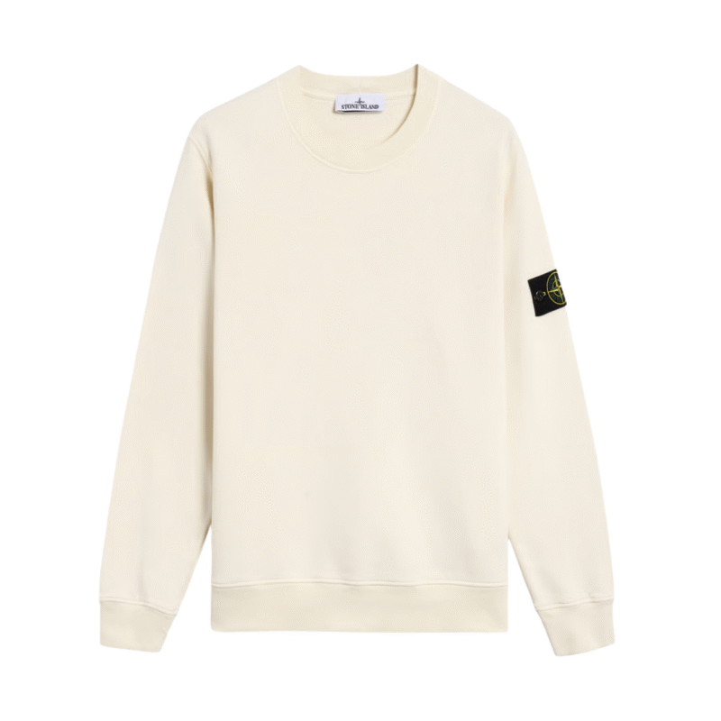 Stone Island Logo Sweatshirt Beige