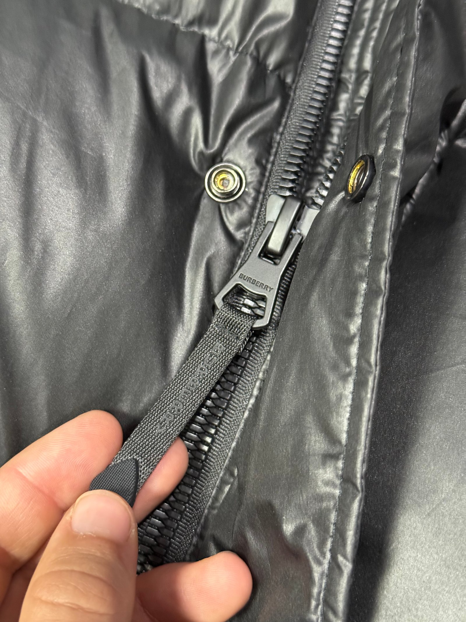 Burberry Pattern Black Puffer - Image 6