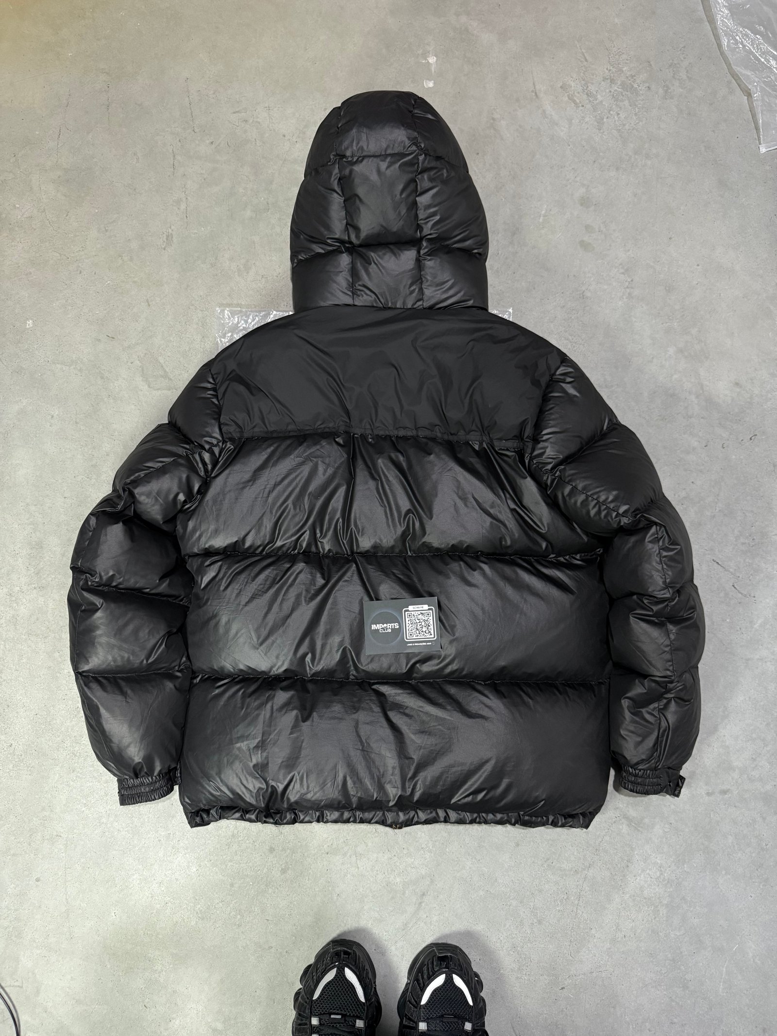 Burberry Pattern Black Puffer - Image 7