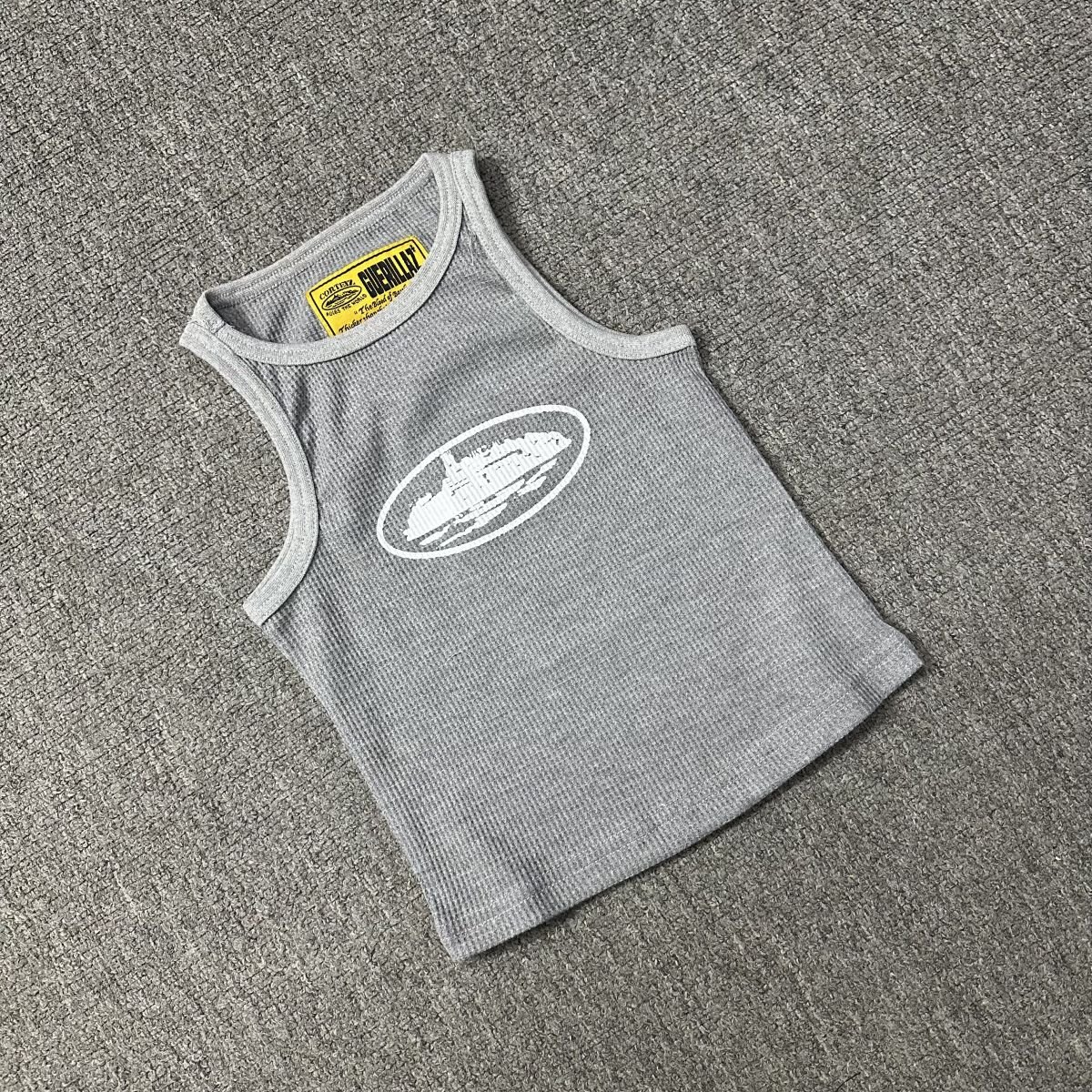 Corteiz Alcatraz Tank Top Grey - Image 3