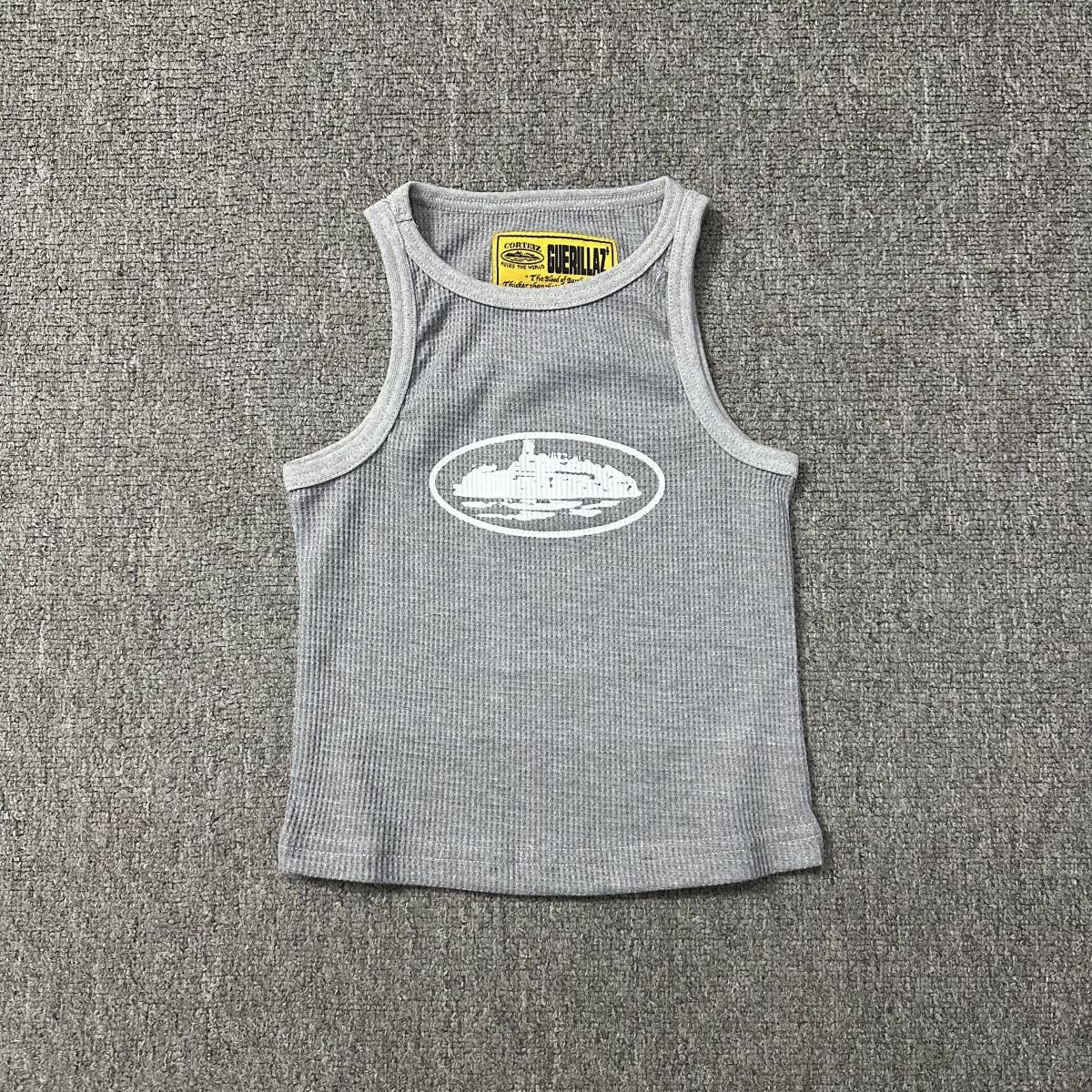 Corteiz Alcatraz Tank Top Grey - Image 2