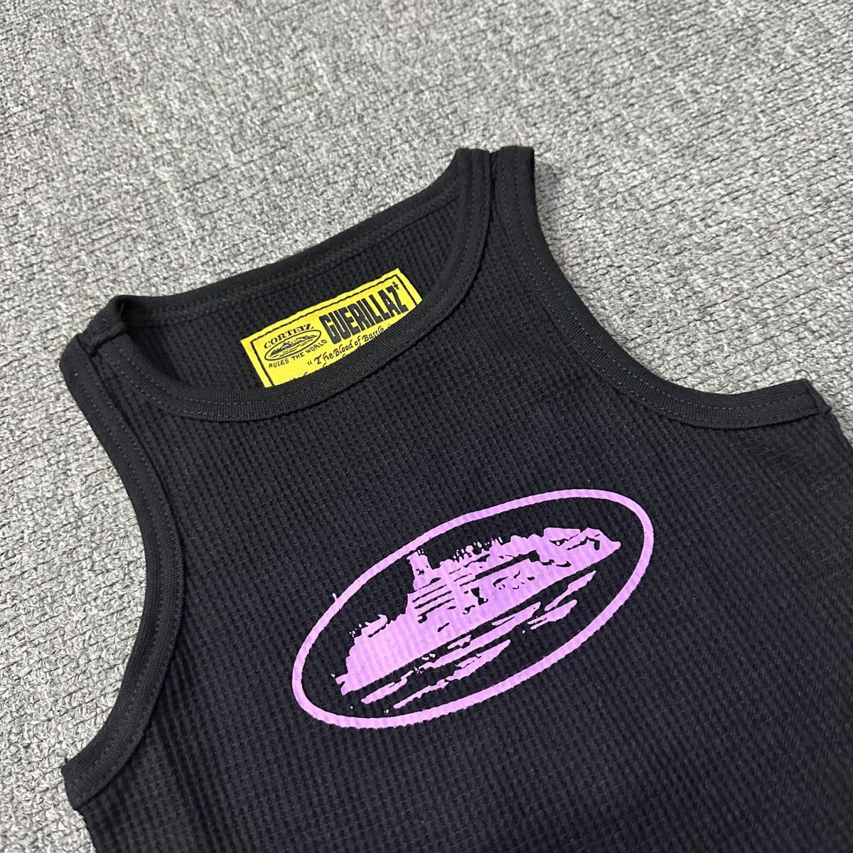 Corteiz Alcatraz Tank Top Black Pink - Image 4