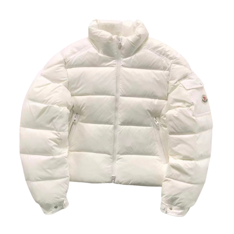 Moncler Cropped Puffer White