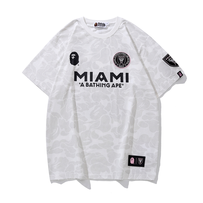 Bape x Inter Miami CF Camo Tee White