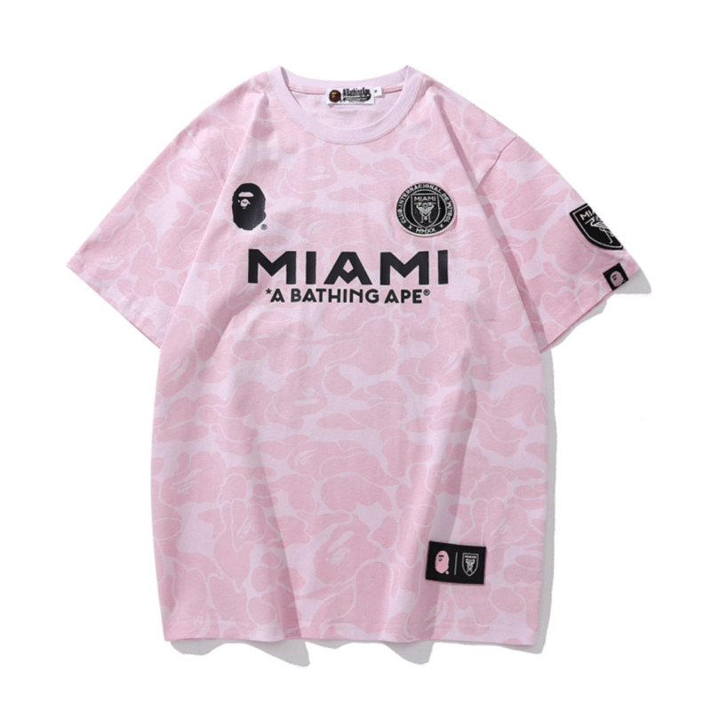 Bape x Inter Miami CF Camo Tee Pink