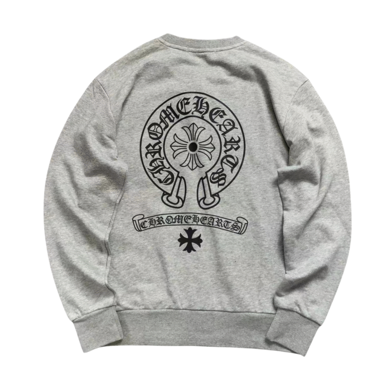 Chrome Hearts Back Logo Sweatshirt Grey