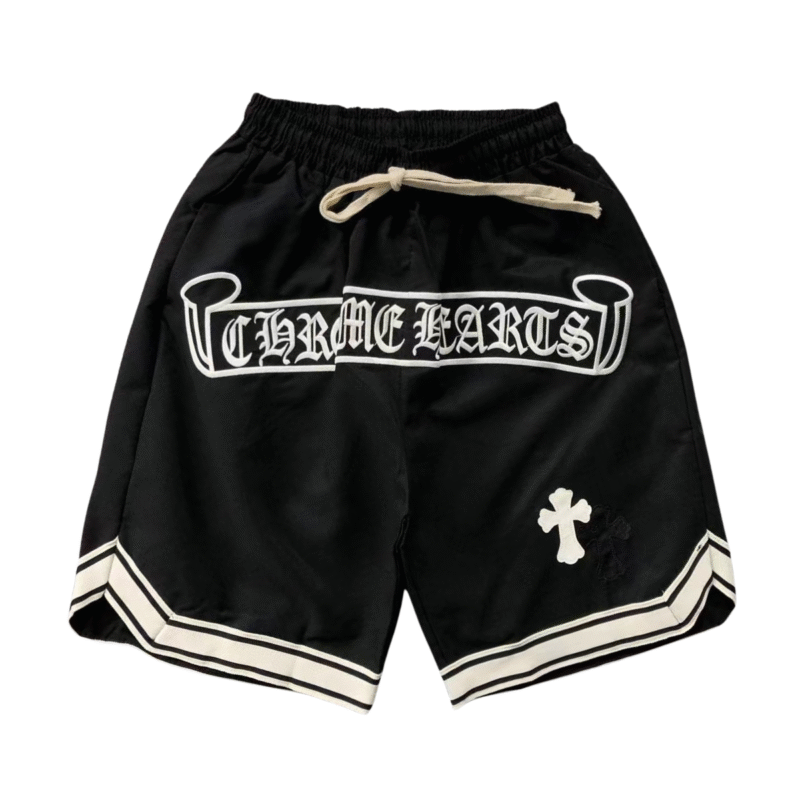 Chrome Hearts Logo Shorts Black