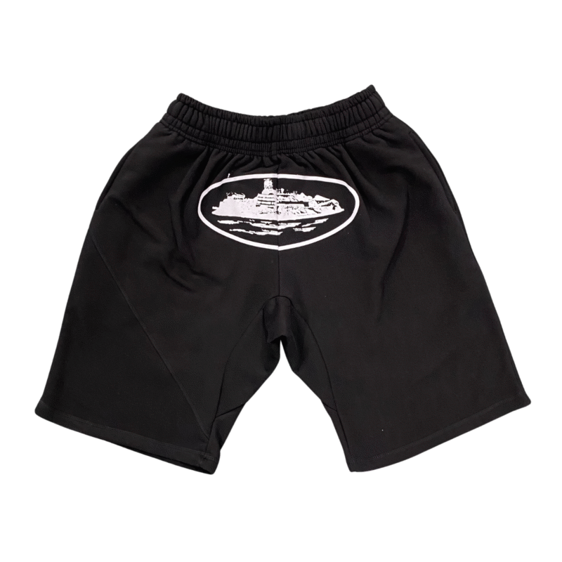 Corteiz Alcatraz Basic Black Shorts