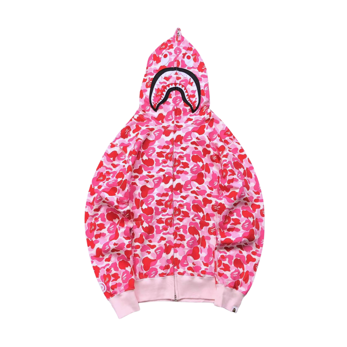 Bape Camo Hoodie Pink