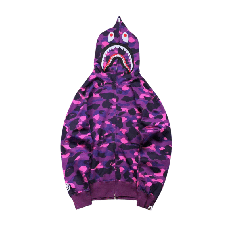Bape Camo Hoodie Purple