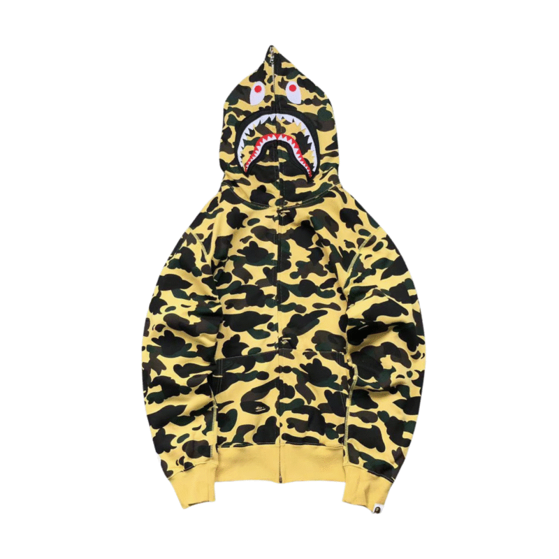 Bape Camo Yellow Hoodie