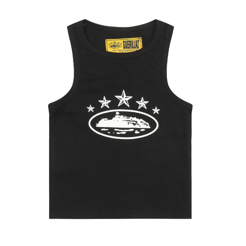 Corteiz Alcatraz Star Tank Top Black