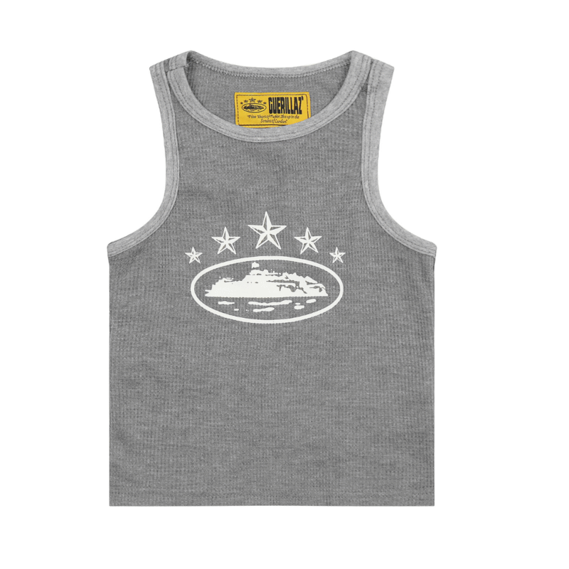 Corteiz Alcatraz Star Tank Top Grey
