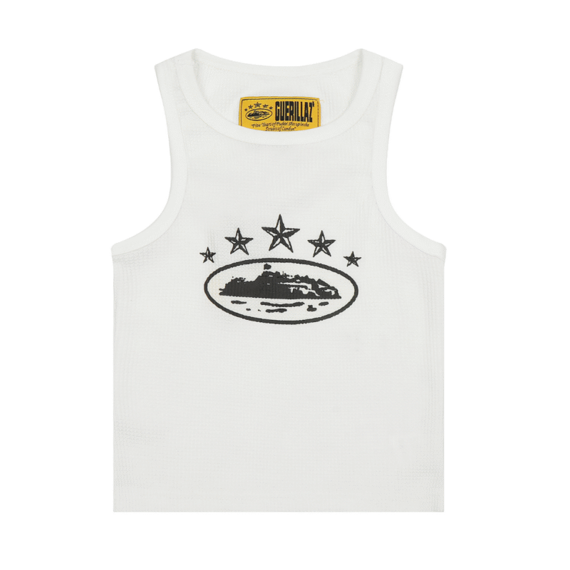 Corteiz Alcatraz Star Tank Top White