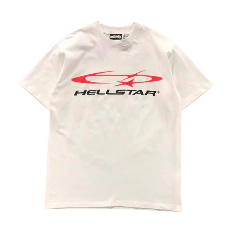 Hellstar Red Logo Tshirt White