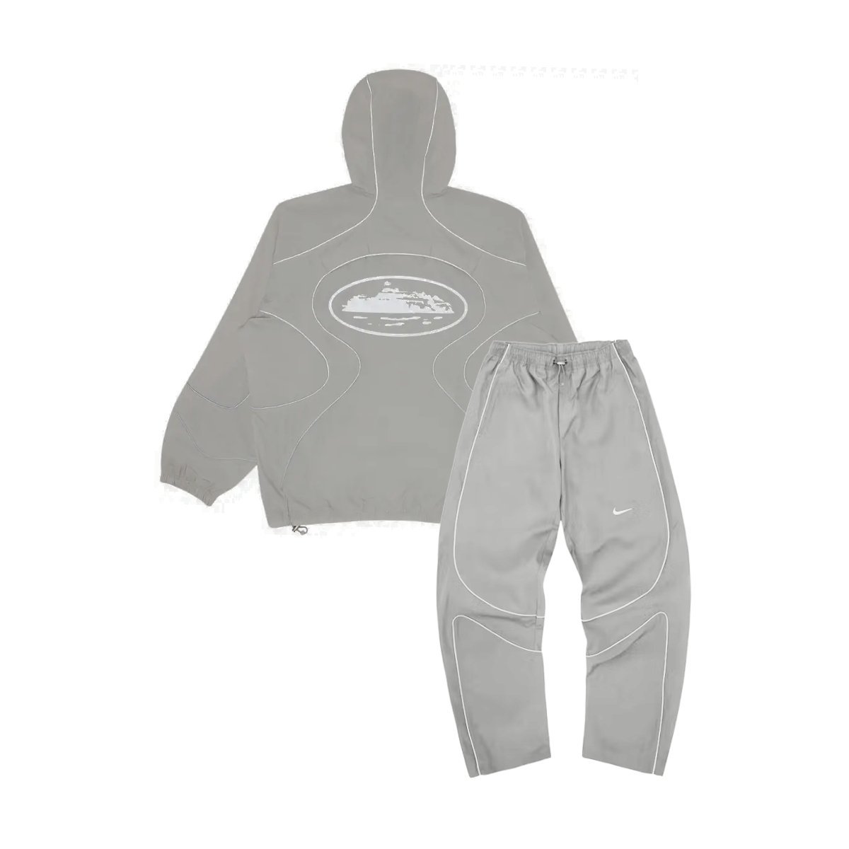 Nike x Corteiz Reflective Light Grey Tracksuit