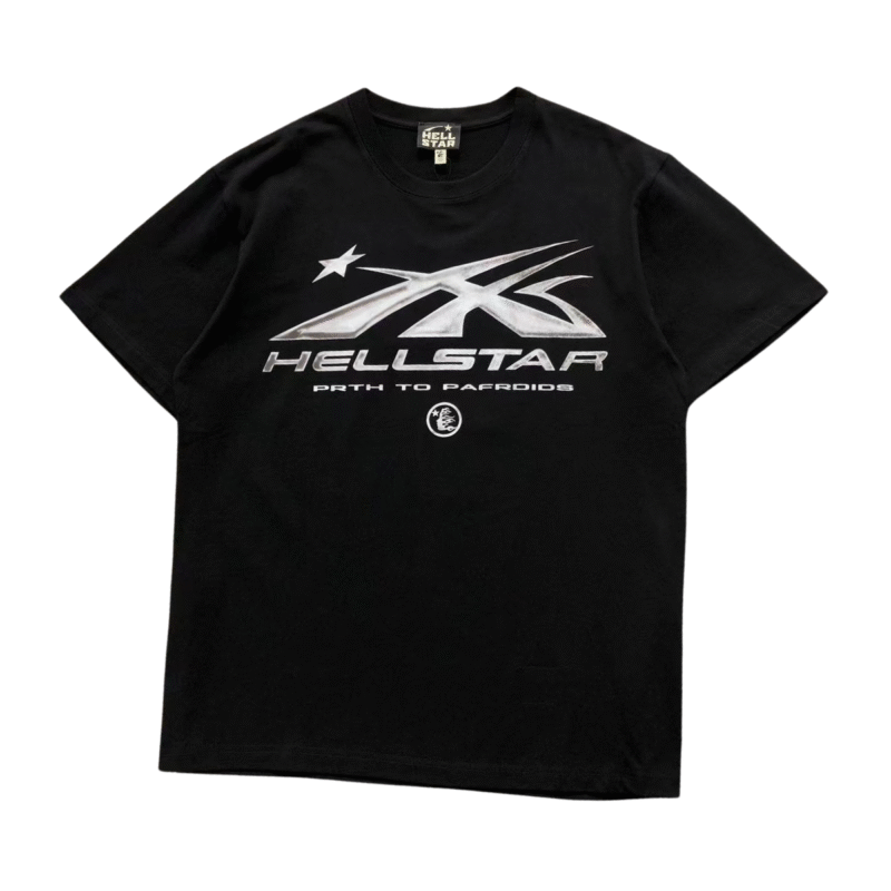 Hellstar Metallic Logo Tshirt Black