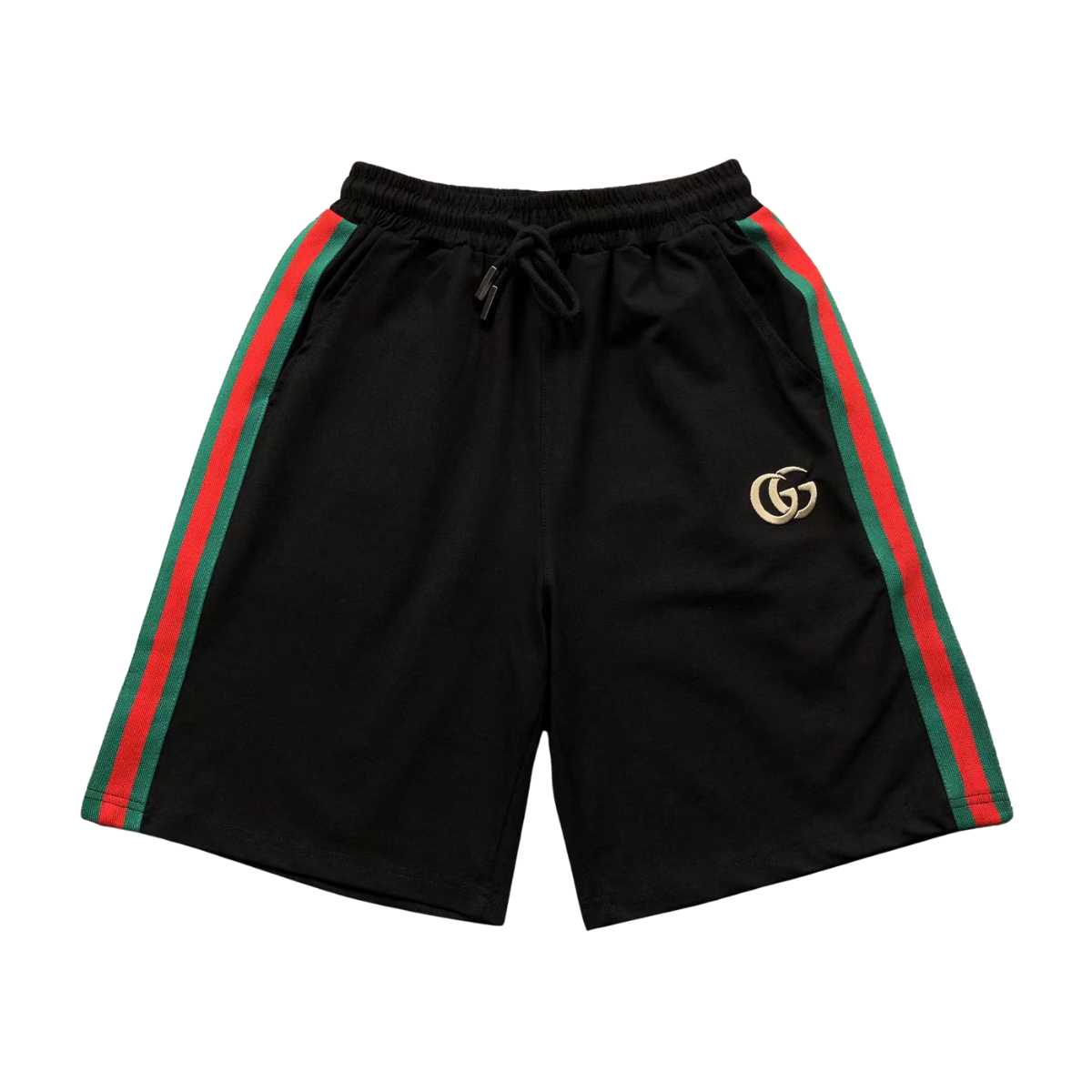 Gucci Vertical Strips Logo Shorts Black