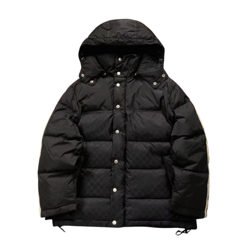 Gucci Pattern Logo Puffer Black