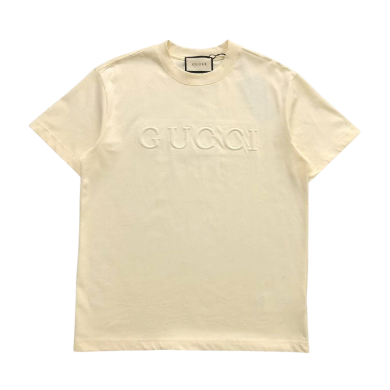 Gucci Logo Tshirt Cream