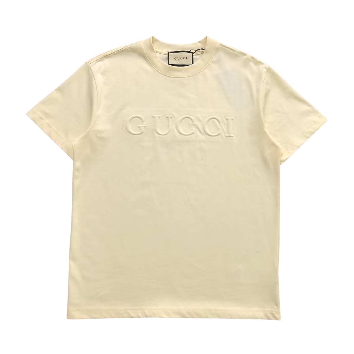 Gucci Logo Tshirt Cream