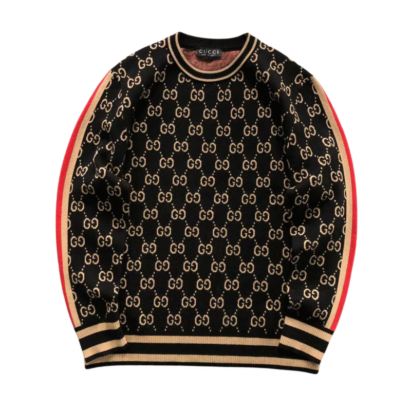 Gucci Logo Pattern Knit Sweater