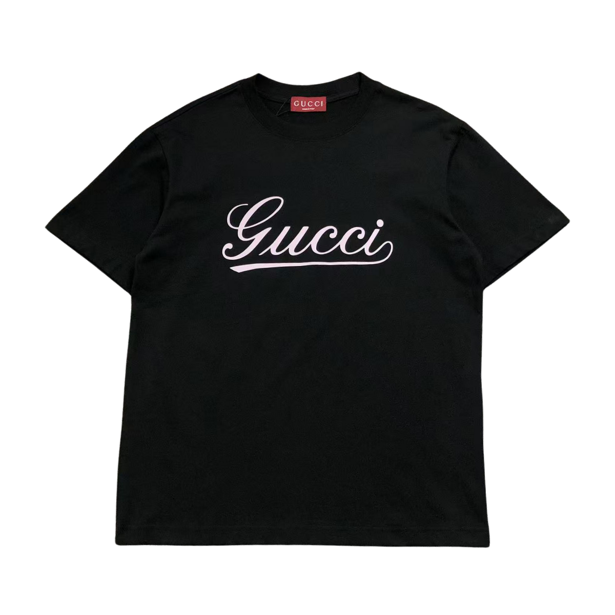 Gucci Lettering Logo Tshirt Black