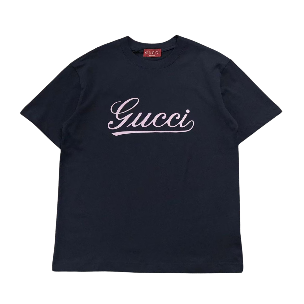 Gucci Lettering Logo Tshirt Navy