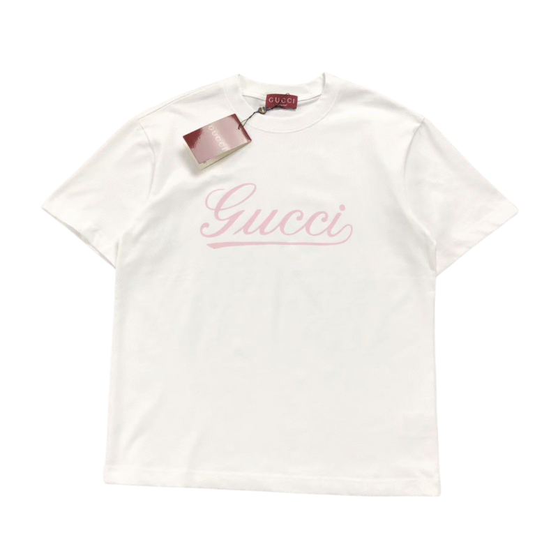 Gucci Lettering Logo Tshirt White