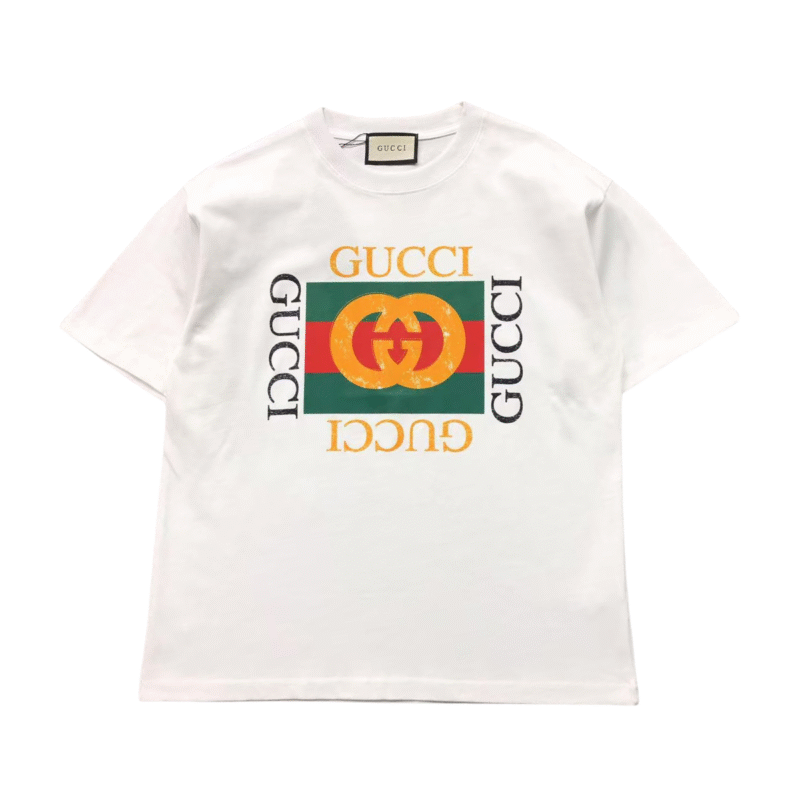 Gucci Golden Logo Tshirt White