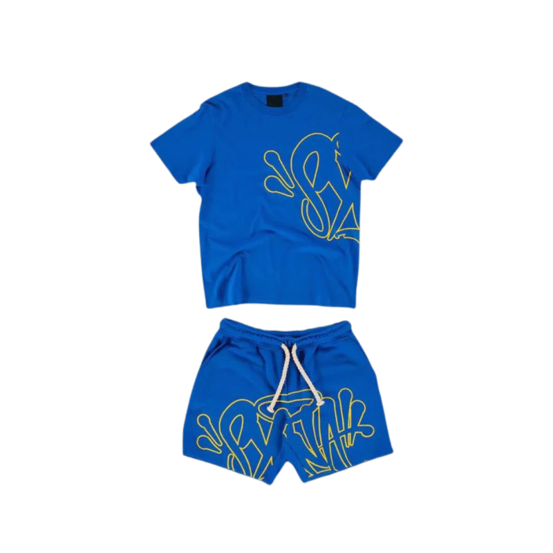 Syna World T-Shirt & Shorts Set Blue Yellow