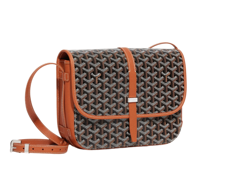 Goyard Belvedere MM Bag Black & Tan