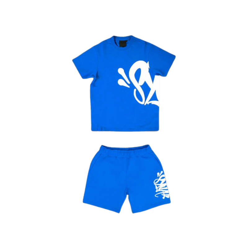 Syna World Team T-Shirt & Shorts Set Blue White