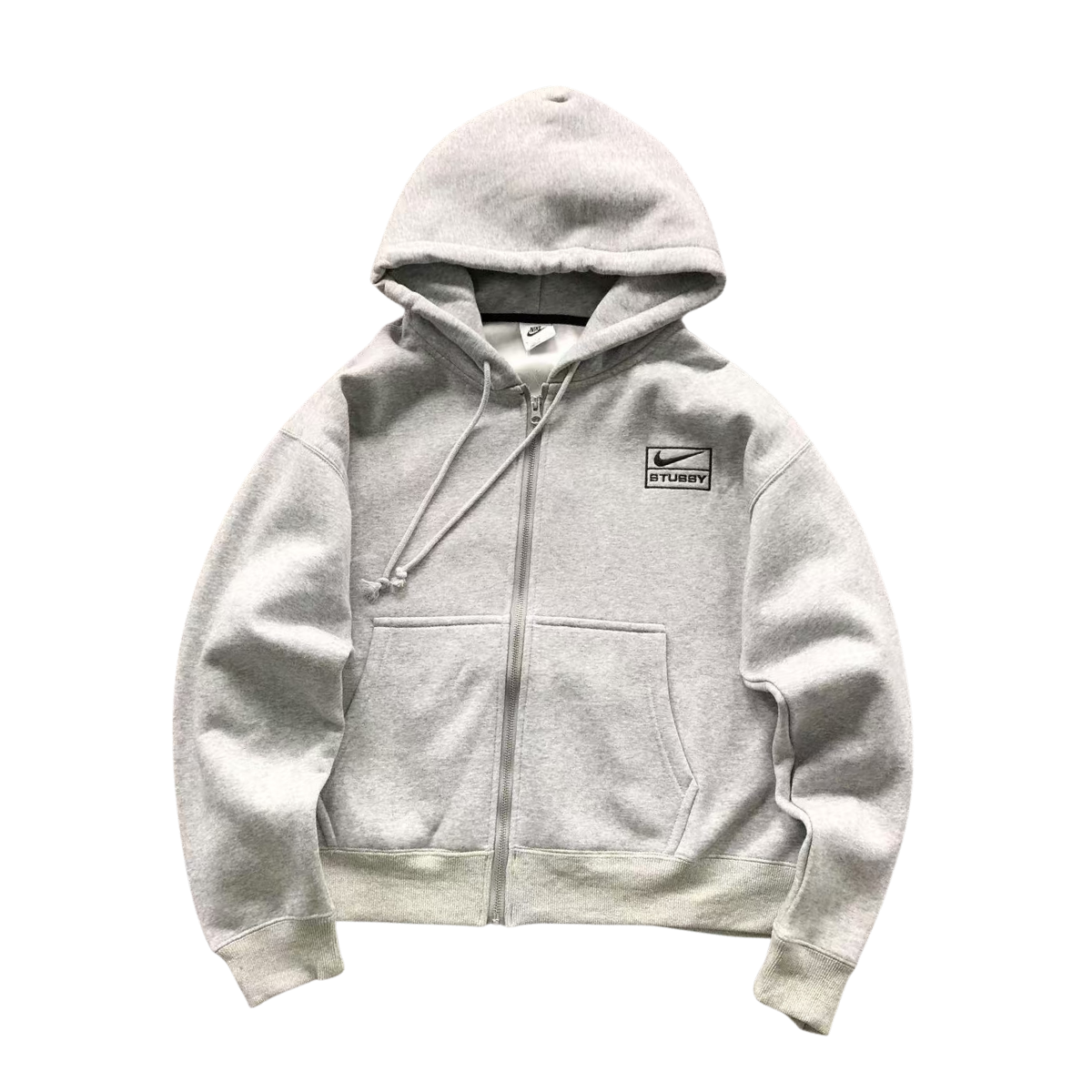 Nike x Stussy Washed Fleece Hoodie Grey