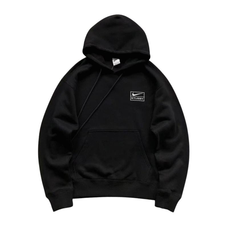 Nike x Stussy Washed Fleece Hoodie Black