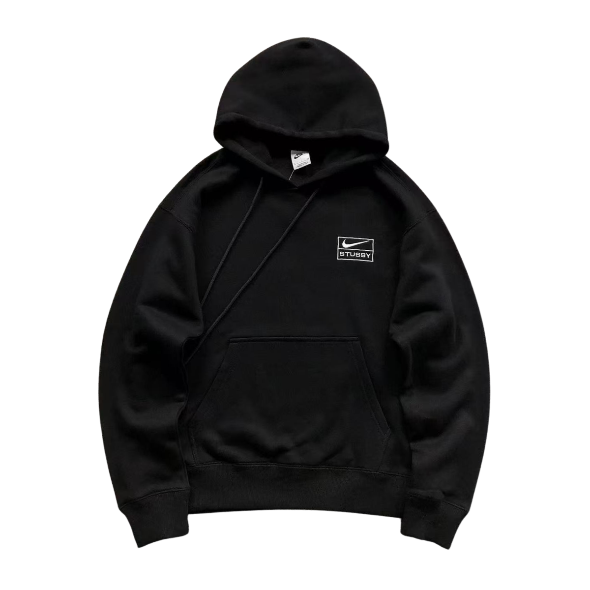 Nike x Stussy Washed Fleece Hoodie Black