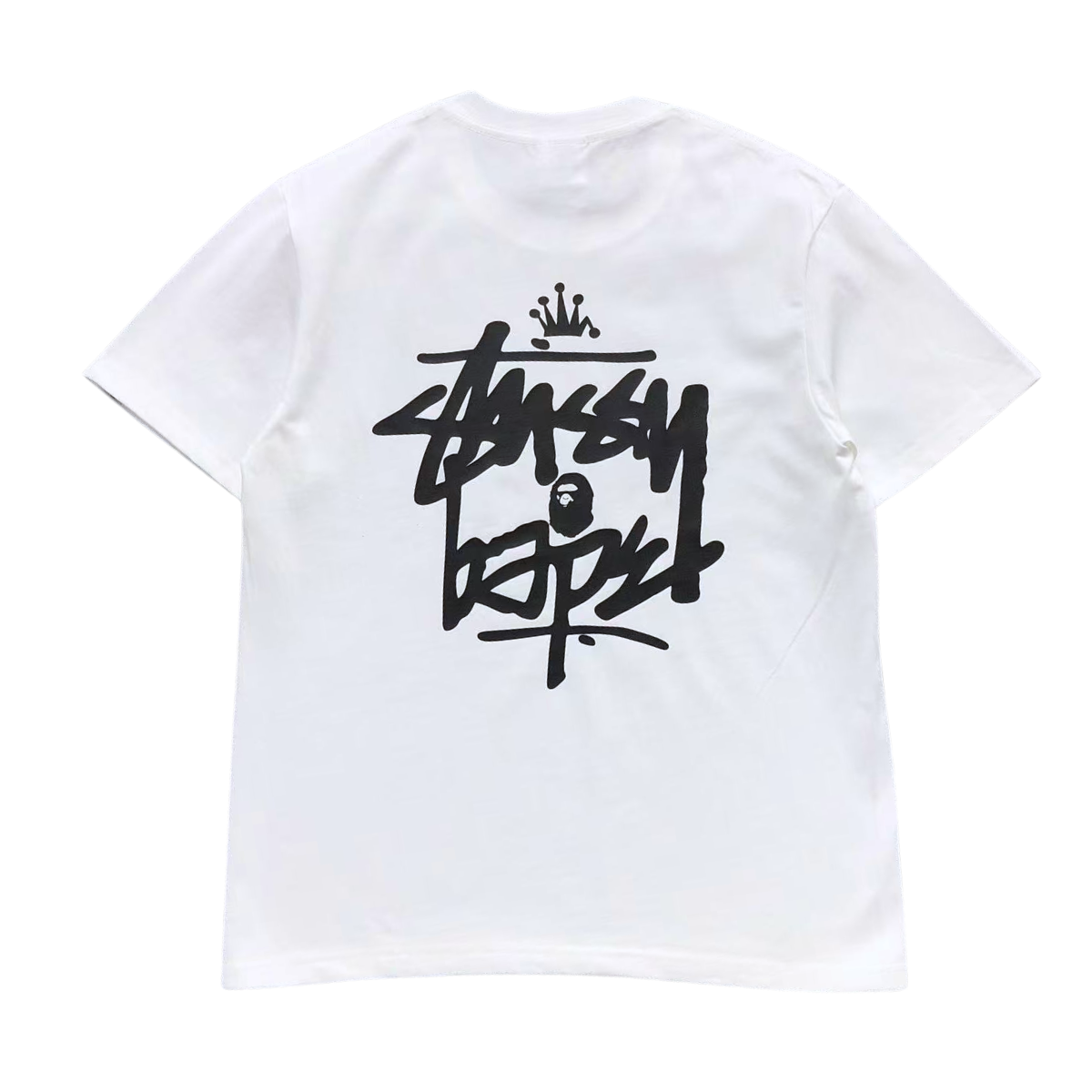 Bape x Stussy White tee