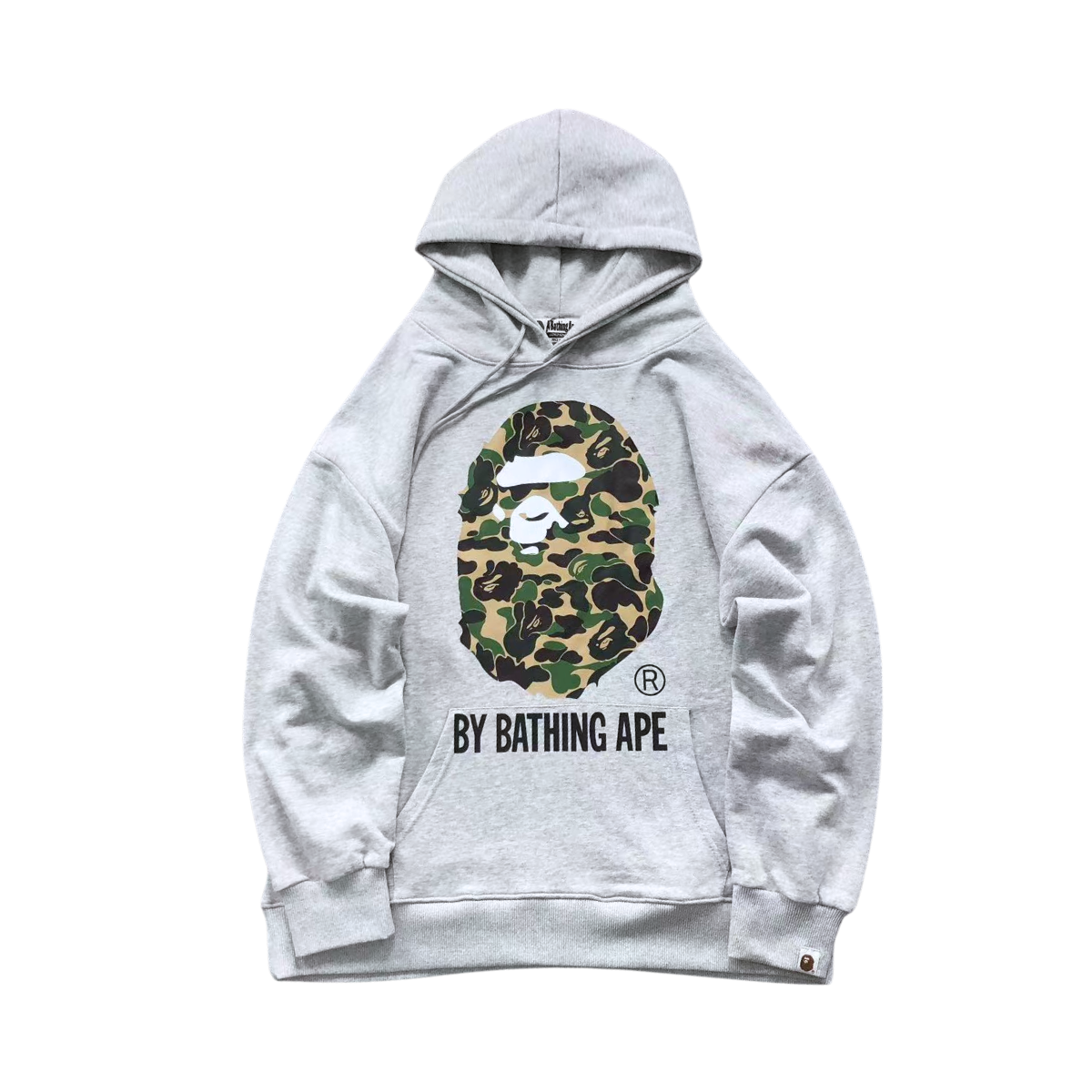 Bape Big Head Ape Grey Hoodie