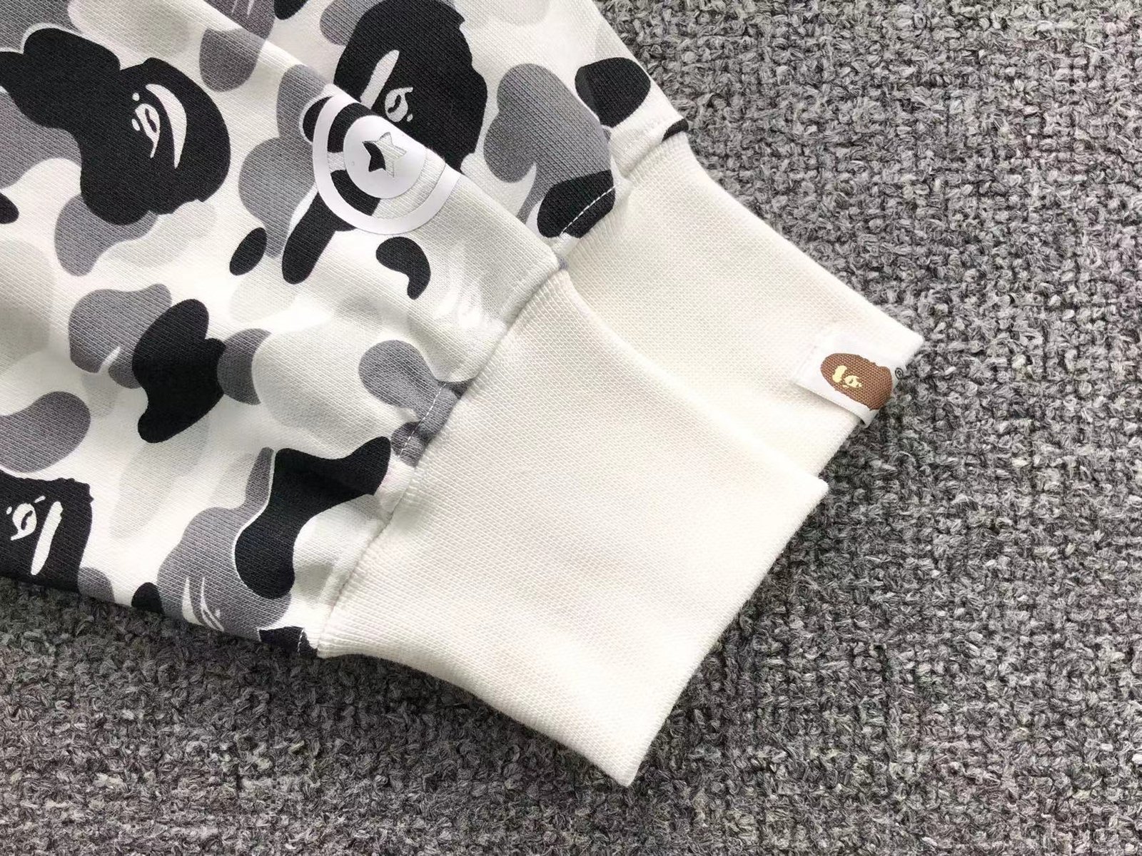 Bape Camo Hoodie White Grey - Image 10