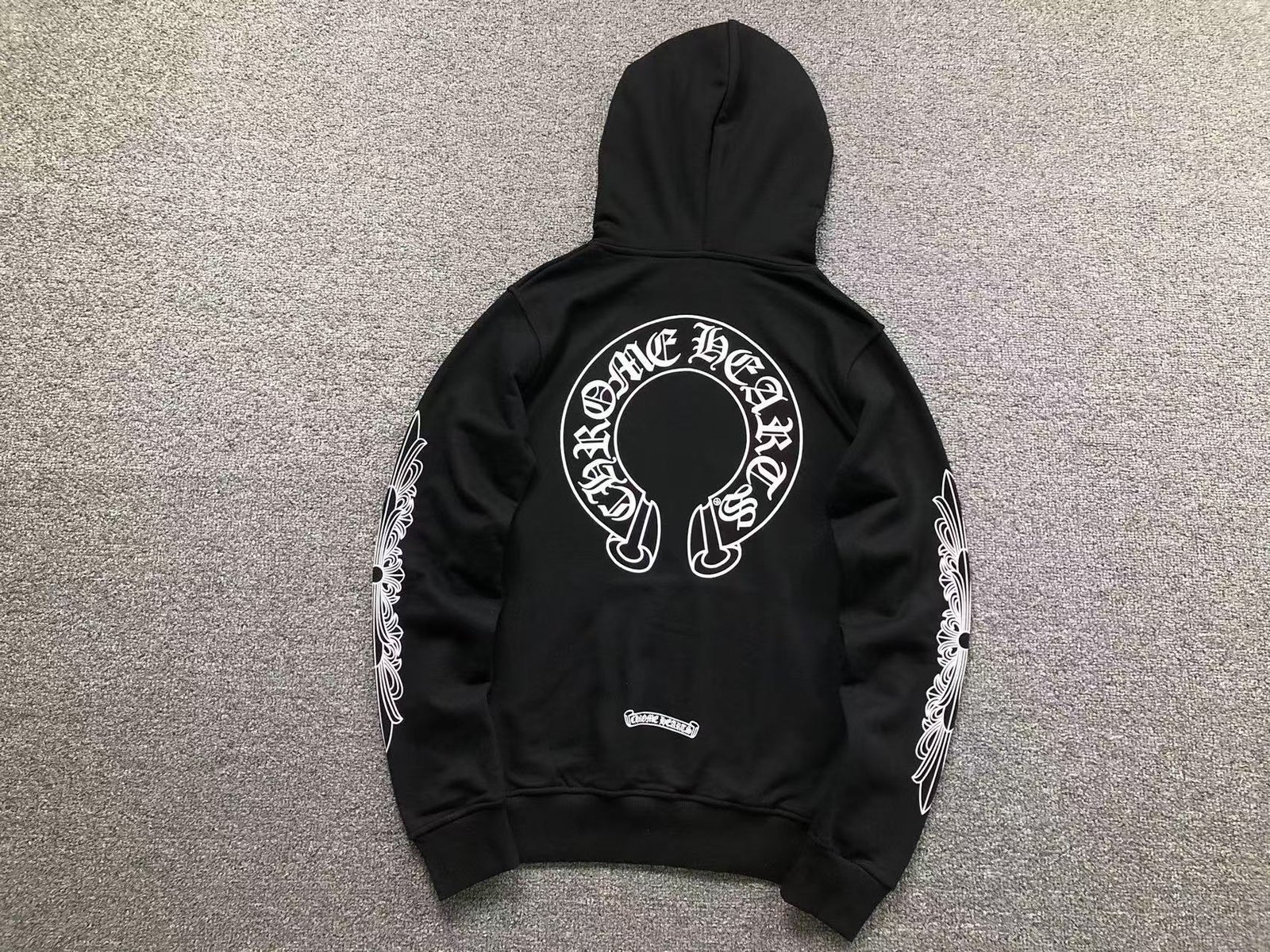 Chrome Hearts Logo Hoodie Black - Image 2