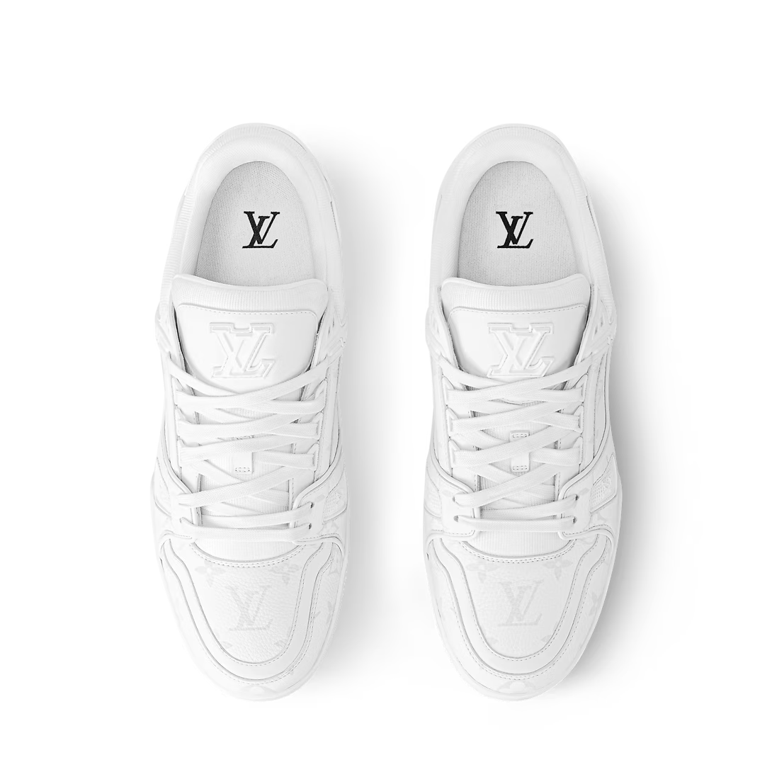 Louis Vuitton LV Trainer Sneaker All White - Image 2