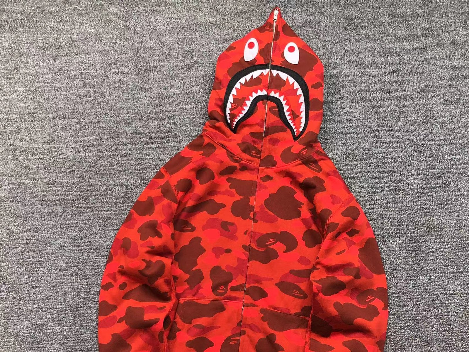 Bape Camo Hoodie Red - Image 2