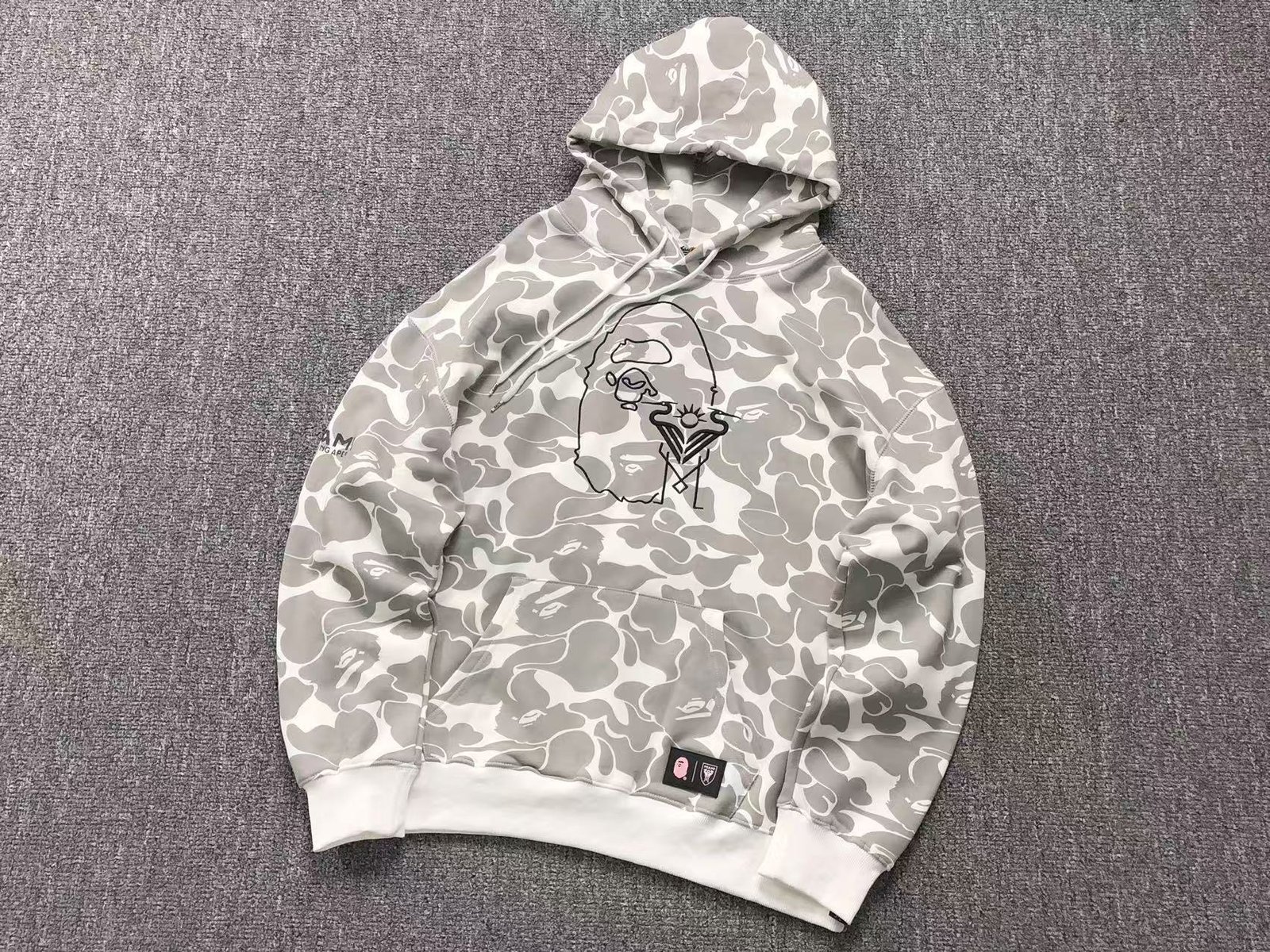 Bape Miami Grey Hoodie - Image 2