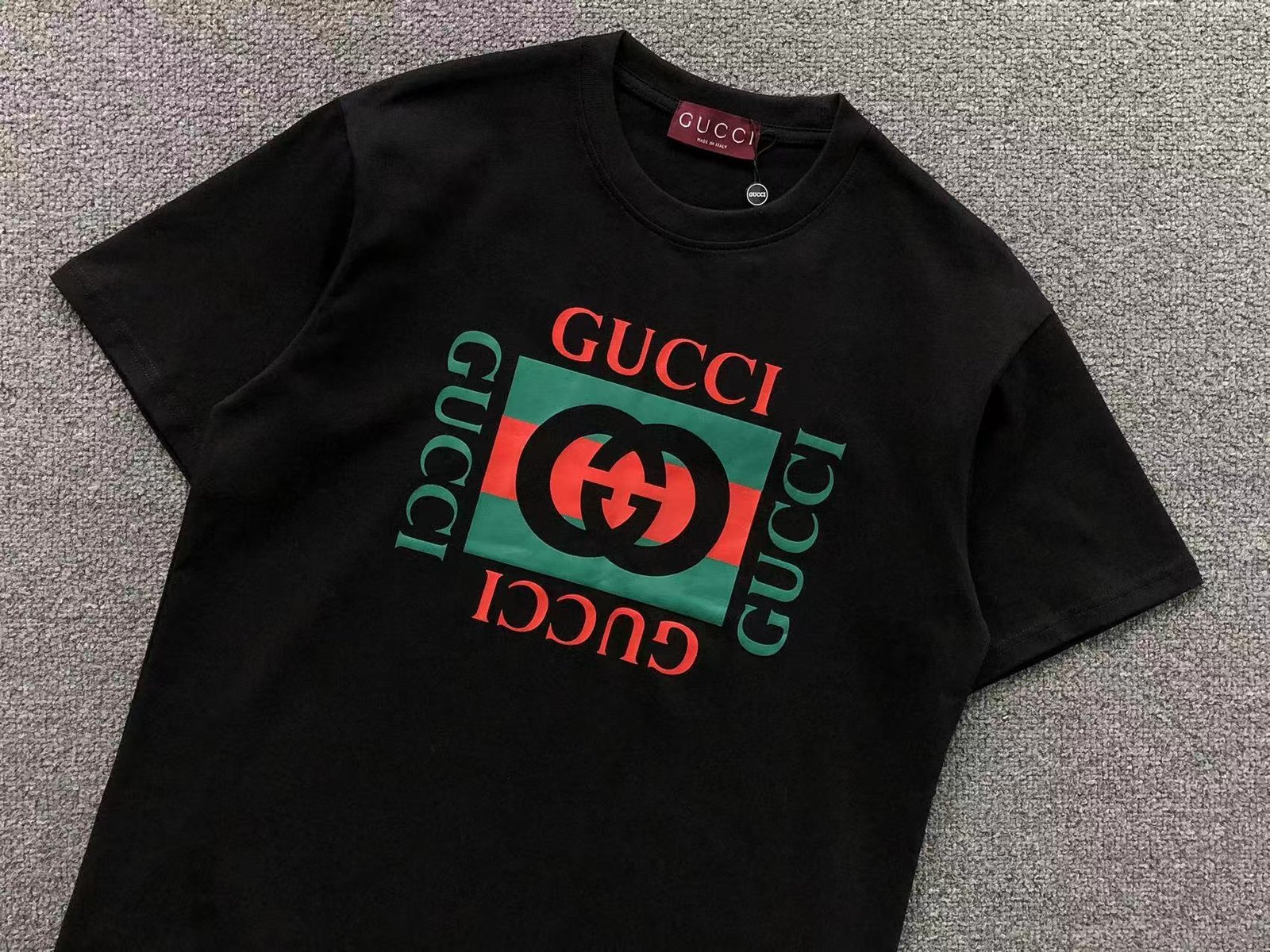 Gucci Logo Tshirt Black - Image 2