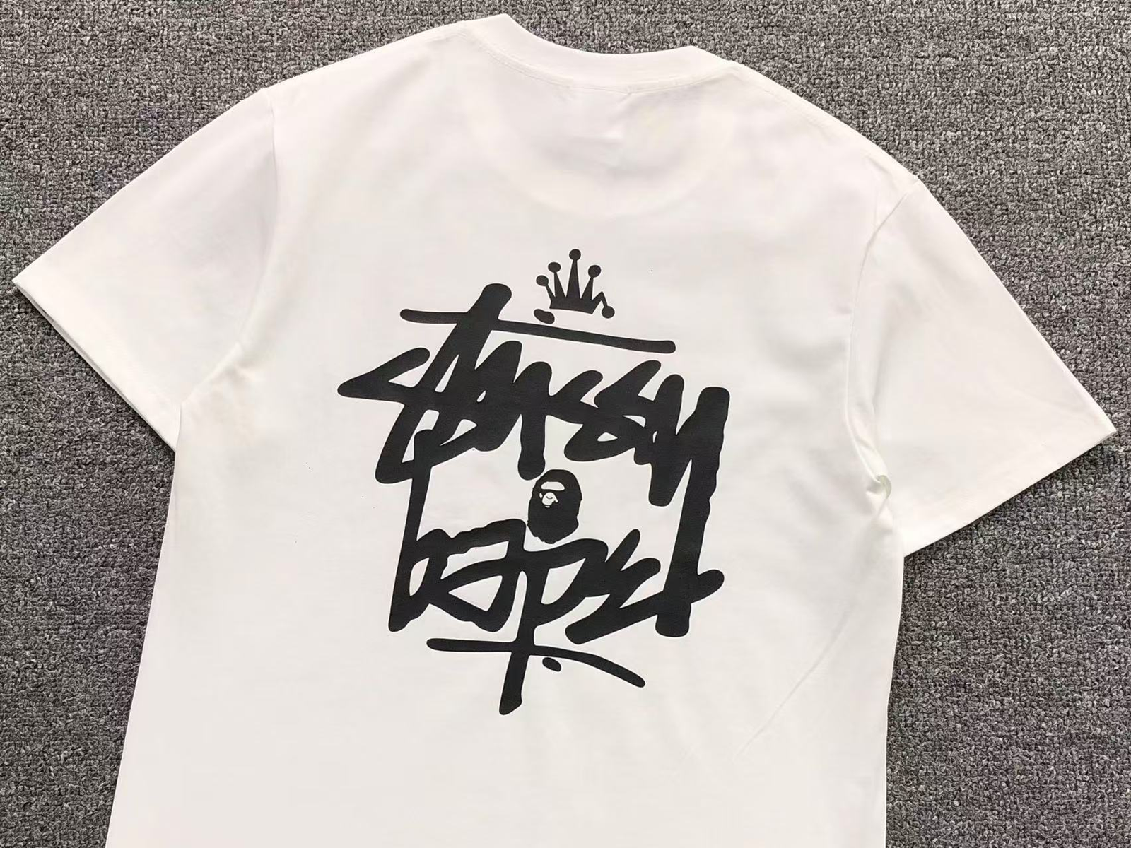 Bape x Stussy White tee - Image 2