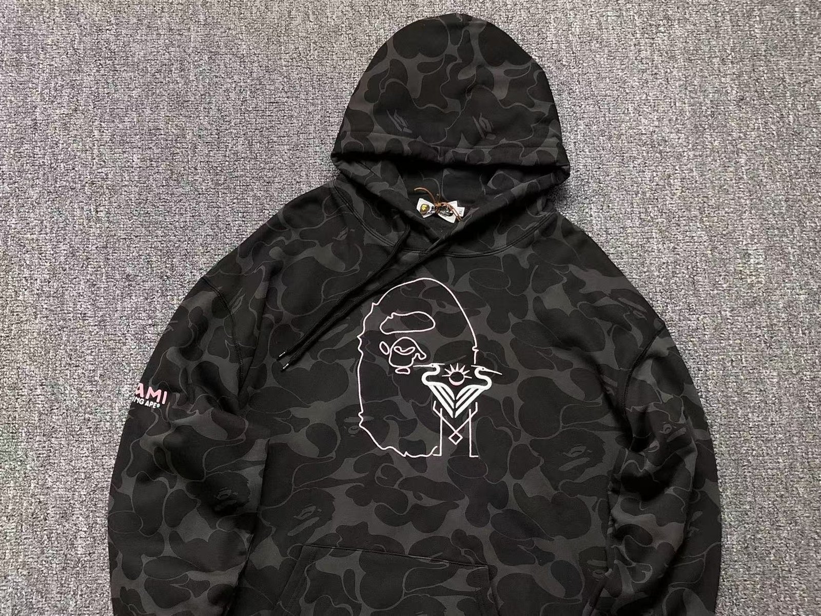 Bape Miami Black Hoodie - Image 3