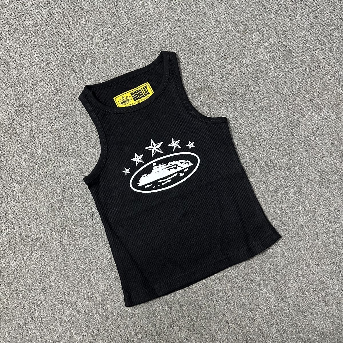 Corteiz Alcatraz Star Tank Top Black - Image 3